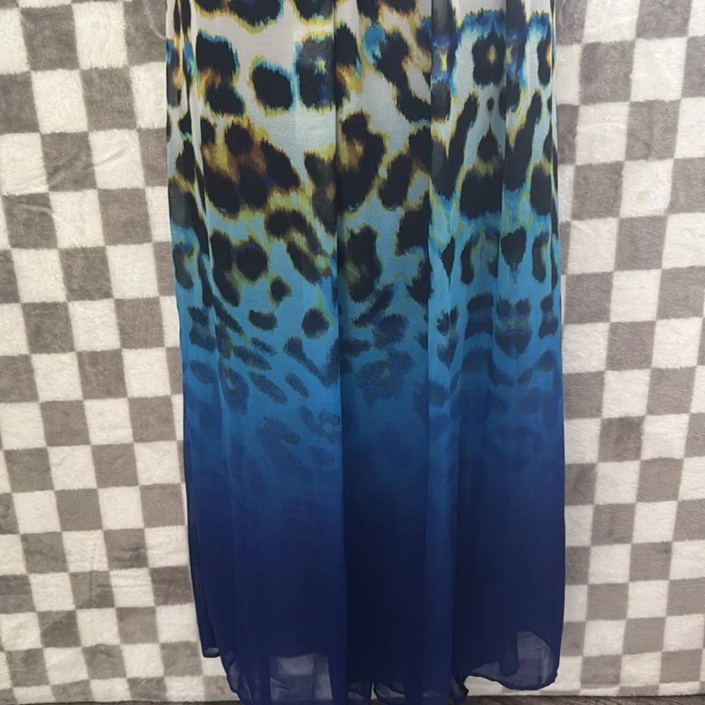 Worthington Y2K Leopard Animal Print Maxi Skirt Size L - Picture 4 of 8